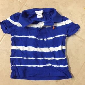 Ralph Lauren 18 months blue and white striped Polo